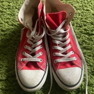 Red Converse Hi Tops